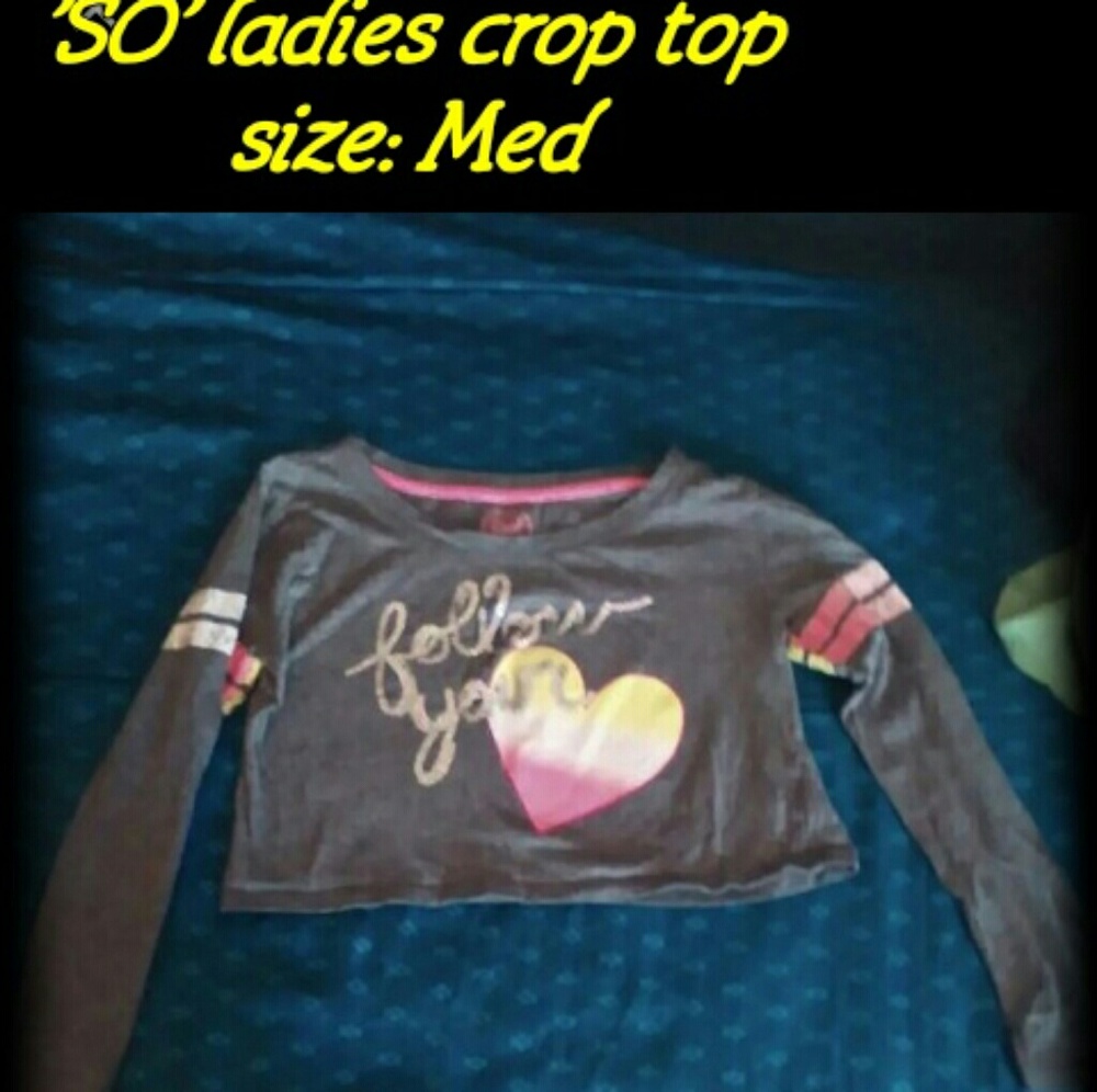Juniors crop top